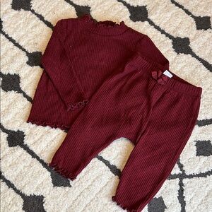 Old Navy Kids Maroon Casual Set